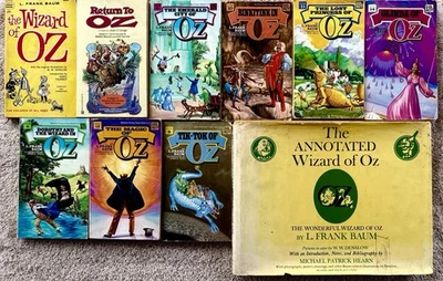 Wizard of OZ Annotated Glinda Tik-Tok Rinkitink Return to L Frank Baum 10bk lot Foto 1 de 2