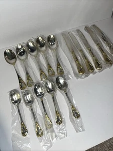 FB Rogers Silver Company -Silverware Gold and Silver Lot 15 - Picture 1 of 8