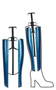 Kaps Automatischer Stiefelformerbaum, 35 cm 14 Zoll, Kunststofffedern, blau. - Bild 1 von 2