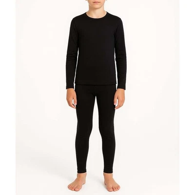 Kid's Thermal Set Ultra Soft Boys Long Sleeve Thermal Top & Bottom Set 5-14 Year - Image 1 of 2