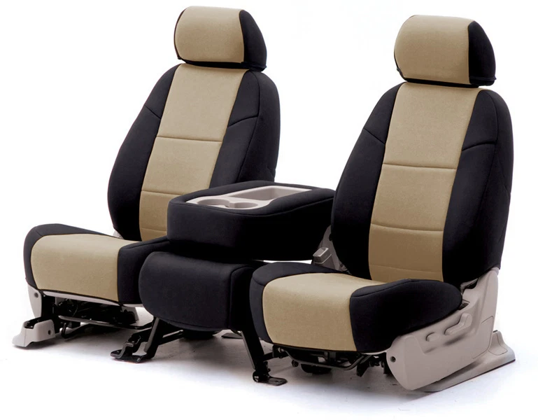 Fundas de asiento de primera fila Coverking Neosupreme Hyundai Elantra 2013-2017 negras Foto 1 de 4