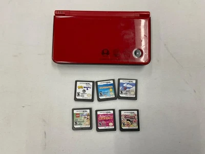 Nintendo DSi XL Red Super Mario Bros. 25th Anniversary Edition With 6 games - Image 1 of 4