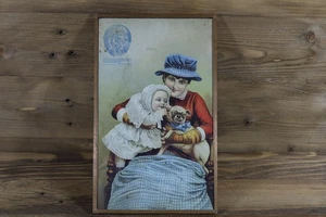 1884 MOPS HUND ATLANTIC PACIFIC TEE GROSSES STARRES LADENSCHILD HANDELSKARTE 5,5"x9,5" - Bild 1 von 7