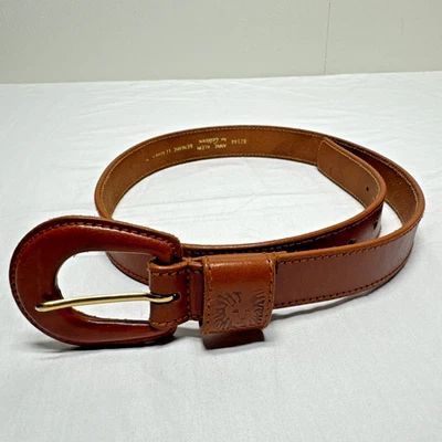 Anne Klein for Calderon Leather Belt Brown 32144 leather buckle - Image 1 of 4