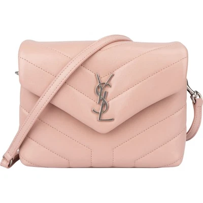 Saint Laurent Rose Leather Lou Lou Crossbody Bag Tasche - Bild 1 von 4