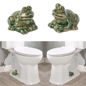 Toilet Bolt Caps, Decorative Toilet Bolt Covers, Ceramic Cute Frog Covers Toi... - Picture 1 of 7