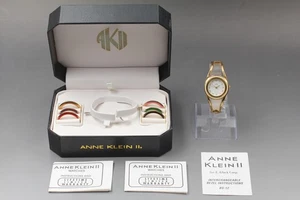 [Near Mint] Anne Klein II 10/1700-01 Change Bezel Quartz Damenuhr aus Japan - Bild 1 von 10