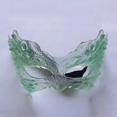 Halloween Ancient Clear Tan Jianci Mask Masquerade Party COS Dress Up Resin Mask - Image 1 of 4