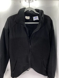 DSCP Fleece Jacket Men Size Medium Black Full Zip Polartec Military Vintage - Picture 1 of 12