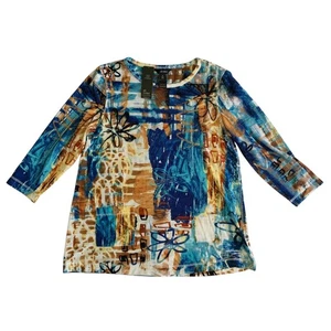 Pullover tunica blusa donna Ali Miles taglia M manica lunga nuovo - Foto 1 di 16