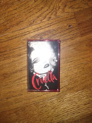 Cruella 2021 Motion Picture Soundtrack Retro Cassette Tape Red Case Disney  - Image 1 of 3