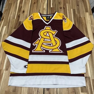 Arizona State Sun Devils Hockey Jersey Mens L Colesseum Authentic College - Picture 1 of 7