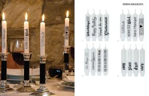 Velas de cumpleaños velas de Adviento juego de 8 Ø28 mm juego de regalo perfecto - Imagen 1 de 22