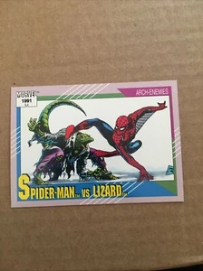 1991 Impel Marvel Series 2 #112 SPIDER-MAN VS LIZARD. Trading Card. M2 - Bild 1 von 2