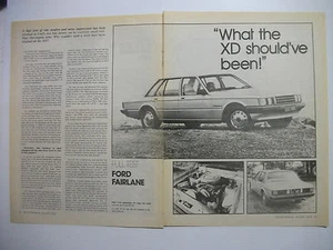 FORD ZJ FAIRLANE 5.8 LITRE V8 5 PAGE MAGAZINE ROAD TEST ARTICLE - Picture 1 of 3