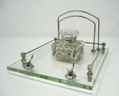 VINTAGE CALAMAIO IN VETRO ANNI 50  VINTAGE INKWELL IN GLASS YEARS 50 - Immagine 1 di 4