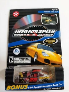 Need For Speed Porsche Unleashed 356 Sampler w/ 1:64 DieCast #28 Havoline NASCAR - Picture 1 of 3