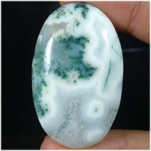 100% Natural White Solar Quartz Oval Cabochon Loose Gemstones 87.40Cts - Picture 1 of 3
