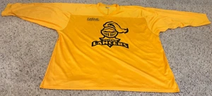 CCM Reebok Omaha Lancers Yellow USHL Hokcey Jersey #4 Mens Size 2XL - Picture 1 of 3