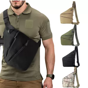 Zaino a tracolla sportivo impermeabile antifurto da uomo imbracatura petto borsa a tracolla - Foto 1 di 22