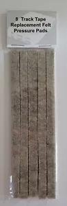 8 Track Tape Replacement Felt Pressure Pads Free Shipping - Zdjęcie 1 z 3