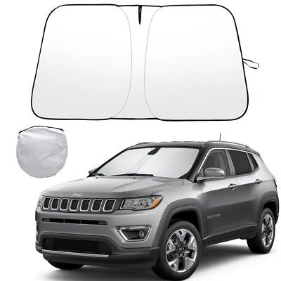 For Jeep Compass 2017-2025 Front Windshield Sun Visor Sunshade UV Block Cover - Image 1 of 4