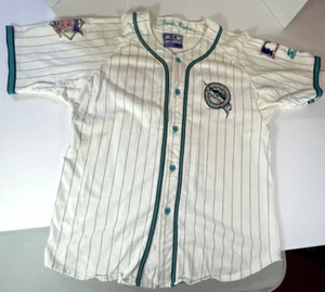 Majestuosa camiseta tejida auténtica vintage de los Florida Marlins talla L años 90 - Imagen 1 de 6