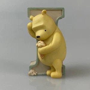 Disney Classic Pooh Letter I Is For Ice Cream Nursery Decoration Figurine - Picture 1 of 5