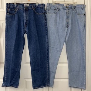 Pantalones de mezclilla Signature By Levi Strauss & Co para hombre 40x30 {2 pares} azul calce regular - Imagen 1 de 12