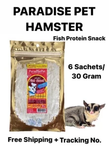 6X Paradise Pet Hamster Sugar Fish Protein Snack Glider Animal Teeth Care 30 g - Picture 1 of 4
