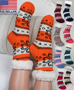 Cozy Warm Winter Socks Xmas Women Anti-Slip Comfy Soft New Girl Men One Size Lot - Picture 1 of 29