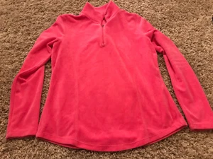 Greg Norman Women's Pink Long Sleeve 1/4 Zip Golf Pullover Size Small Soft - Picture 1 of 1