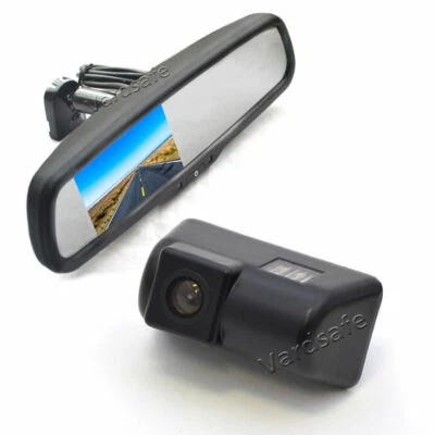 Reverse Backup camera + Rear View Mirror Monitor for Ford Transit Connect - Image 1 of 4