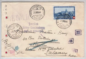 Aug. 1944, COMBREMONT-le-Petit, n. NAMUR / Belgien, " RETOUR - Zurück " - Bild 1 von 3