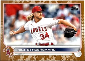 2022 Topps Update - Noah Syndergaard - Camo Parallel /25 - Angels - Picture 1 of 2