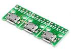 3pcs Female USB Micro B to DIP 2.54mm Adapter Converter PCB Board For Arduino