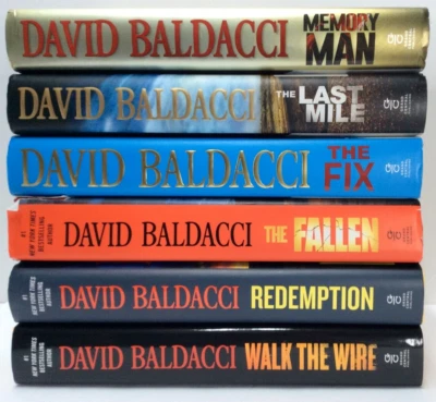 Complete Set Series Lot of 7 Amos Decker Memory Man books by David Baldacci Fix - Image 1 of 3