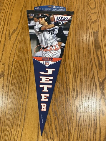 Derek Jeter Class of 2020 Coopertown WildCraft MLB Pennant Cover