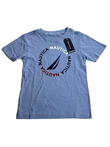 Camiseta Nautica Niños Azul Vela Gráfico Talla 4T Manga Corta 100% Algodón Nueva con Etiquetas - Imagen 1 de 5