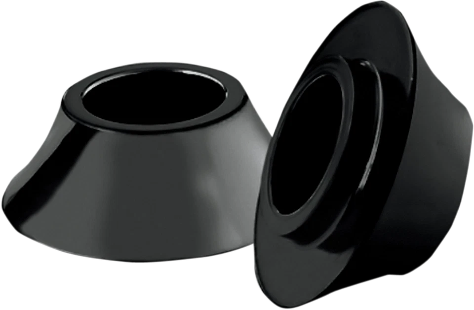 Separadores de eje delantero cónicos negros componentes RC para Harley Touring 00-07 HDSPCR1B Foto 1 de 1