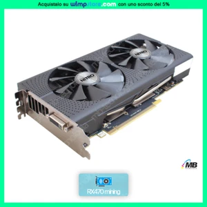 SCHEDA VIDEO GPU SAPPHIRE MINING RX470 11256-28 DVI 4GB GDDR5 FUNZIONANTE - Foto 1 di 2