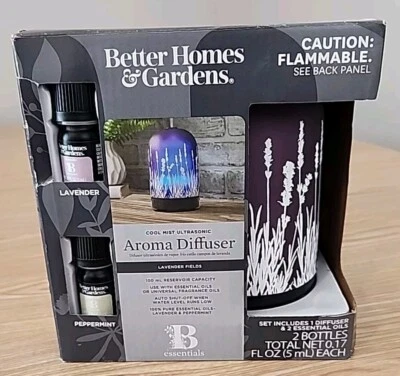 Better Homes & Garden Cool Mist Ultrasonic Aroma Diffuser With 2 Essential Oils - Image 1 of 4