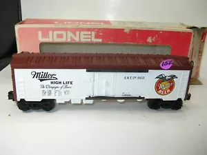 152. LIONEL 6-9852 MILLER High Life BEER REEFER FREIGHT CAR - Picture 1 of 4
