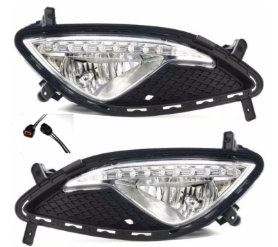 Genuine Fog Light Lamp + Cover + Connector LH& RH For Hyundai 2013 Genesis Coupe - Imagem 1 de 3