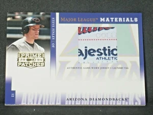 Steve Finley 2005 Prime Patches Jersey Laundry Tag (06/10) Arizona Diamondbacks - Picture 1 of 2
