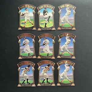 2000 Fleer Tradition Who To Watch 9 x Card LOT Die-Cut Ankiel RC 1, 2, 7, 12, 15 - Bild 1 von 11