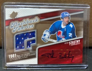 2005-06 SPx Flashback Fabrics Jersey 05/06 Auto #118 Peter Stastny - Picture 1 of 1