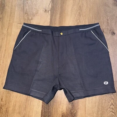 Vintage Tennis Shorts Mens 38 Campagnolo High Waist Polyester Gray 4.5" 70s 80s - Image 1 of 4