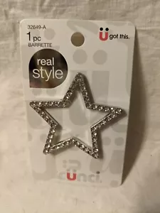 Scunci Three Packs Of Rhinestone Star Barrettes - Picture 1 of 4