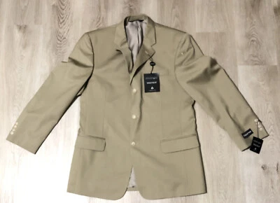 Claiborne Suitcoat Khaki Tam Light Brown 40 R 3 Button - Image 1 of 4